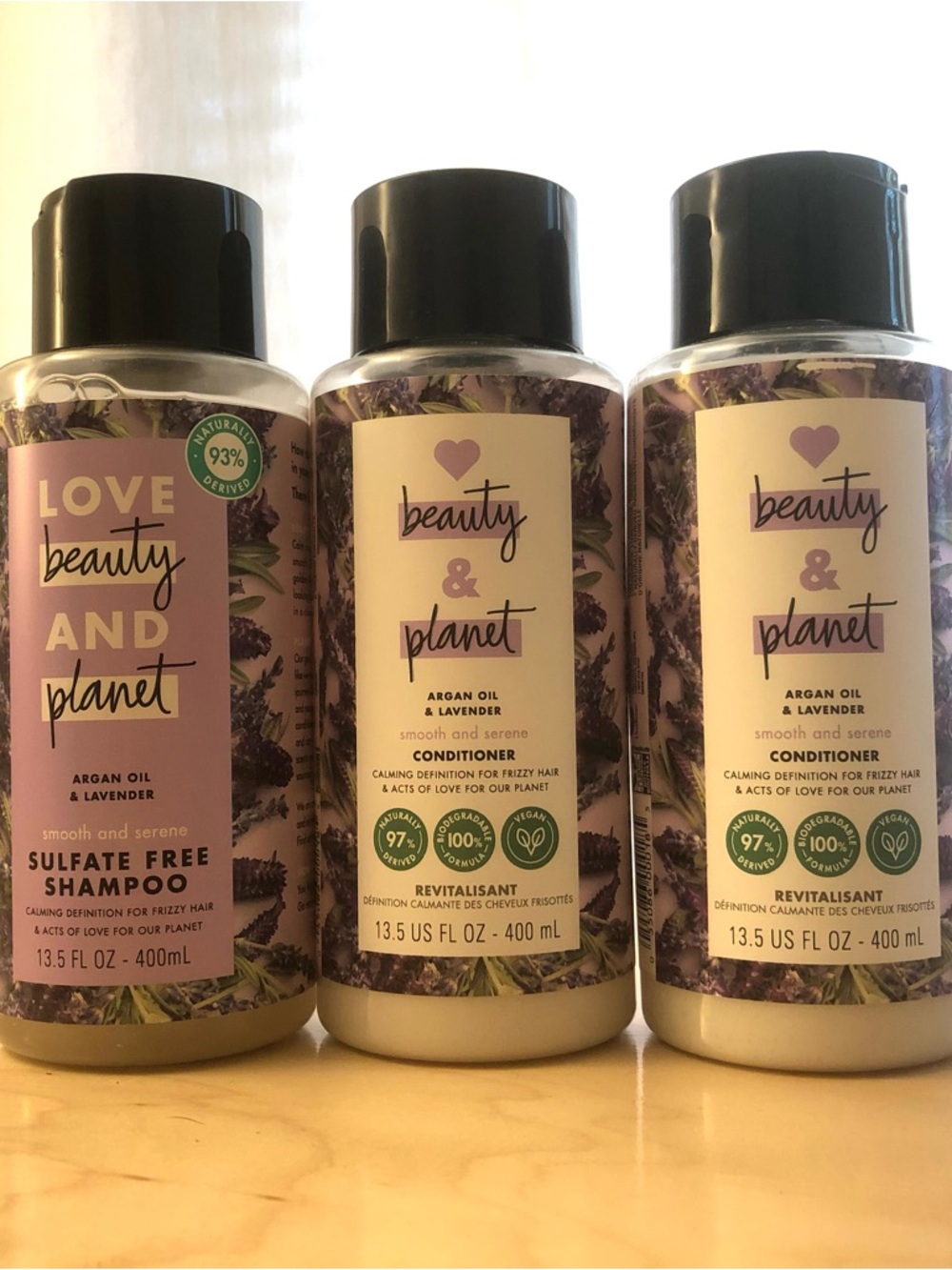 Love Beauty and Planet Argan Oil & Lavender Shampoo and Conditioner Set
